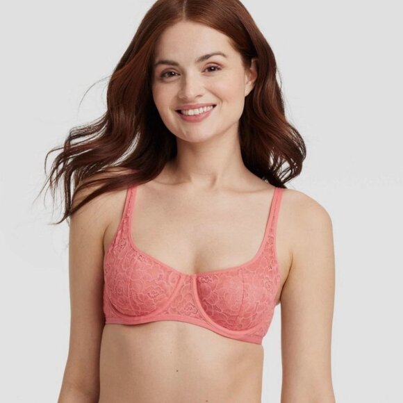 Lace Balconette Bra Like New 34DDD - Picture 2 of 5